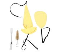 Vaguelly Saxophone Cleaning Kit Absorbent Cloth and Cleaning Rod, Yellow Sax Instrument Care Set for Alto and Tenor Saxophones, Professional and Student Wind Instrument Accessories