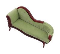 Vaguelly Scale European Style Chaise for Creative Role Playing Realistic Mini Furniture Enhancing Dollhouse Decor and Play Experience