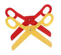Vaguelly Scissors Design Combination Vibrant and Colour Eye-catching 2pcs Oversized Plastic Theme Safe Comfortable for Handling Clown Acts and Party Settings