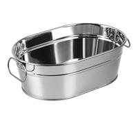 Vaguelly Seafood Bucket Stainless Steel Container Creative Tableware for Hotel Restaurant Home Use Large Capacity Metal Bucket for Seafood Serving 8.86 X 6.02 X 3.15 in