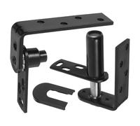 Vaguelly Self-Closing 304 Stainless Steel Heavy-Duty Double Swing Door Hinge for Bar and Patio Gates, Automatic Auto Close Spring Hinge Black, Suitable for 30Mm+ Thick Doors