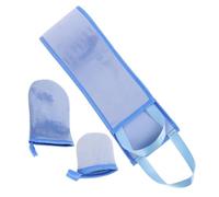 Vaguelly Self Tanning Back Applicator Mitt Set 2 Piece Tanning Gloves Finger Tips for Easy Application for Body and Back Use and Sunscreen Lotion