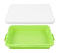 Vaguelly Sensory Bin Sand Tray with Lid Portable Sandbox Toy Large Plastic Empty Storage Bins, Stackable Play Tray for Toys Arts Crafts and Outdoor Sand