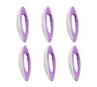 Vaguelly Sheepskin Nail Buffing Polishing Tools 6pcs Set Professional Nail Art Files Waxing Manicure Pedicure Accessories for French Gel