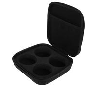 Vaguelly Shockproof Yo-yo Case Portable Yoyo Storage Bag with Multi-slots Large Capacity 7.47x7.47x2.36in Black Cloth Eva Material Handle Strap for Traveling to A Competition and Storing