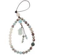 Vaguelly Short Cellphone Strap Wrist Chain Phone Lanyard for Friends and Families Easy to Attach and Detach Wrist Rope Crafting Agalmatolite Bodhi Chinese Style Green