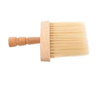 Vaguelly Shredded Bristle Brush Neck Sweep for Barber Tools Hard Wave Brush for Waves Wooden Handle Hair Salon