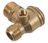 Vaguelly Silent Air Compressor Check Valve Copper 1/2" X 3/4" X 1/8" Threaded Non-Return Valve Pneumatic Compressor Parts for Industrial Air Tools and Workshop Use