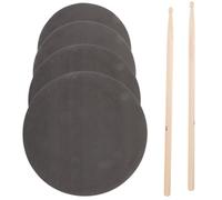Vaguelly Silent Drum Practice Pad Set 12-16 Inch Noise-reducing Drum Pads Drumsticks Kit