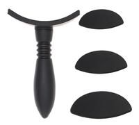 Vaguelly Silicone Eyeshadow Stamp 4pcs Set Large, Medium, Small Pads and Black Handle Lazy Eye Shadow Seal Makeup Tool for Women Convenient Eye Makeup Applicator for Travel and Daily Use