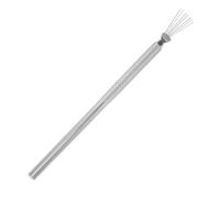 Vaguelly Silver Nail Art Pen Precise Stripes Sevenpin Design Bendable Stainless Steel Handle for Ultra-thin Nail Art Creating Web Effects for Professional Use
