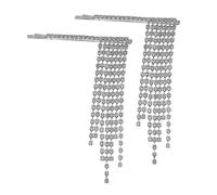 Vaguelly Silver Tassels Hairpins for Women Fringe Hair Clips with Rhinestone Design Elegant Hair Accessories for Braids and Buns Stylish Gift for Family and Friends