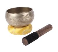 Vaguelly Singing Bowl Buddhist Sound Bowl Striker Cushion for Meditation and Yoga Practices