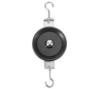 Vaguelly Single Pulley Block with Snap Hook Plastic Iron Physics Teaching Tool for Mechanics Experiment Use