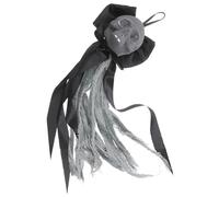 Vaguelly Skull Bow Door Hanging Decoration Horrible Spooky Halloween Ribbon Decor For Home Entryway Party Props And Photography Backdrops