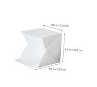 Vaguelly Small 20cm LED Light Tent Portable Folding Photography Softbox with 2 Colored Backdrops Mini Light Box for Product Shooting and Online Business