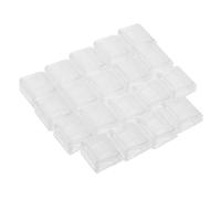 Vaguelly Small Clear Binder Clips 20pcs Plastic Clips for Home and Office Paperwork and Note Holding