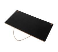 Vaguelly Small Hanging Chalkboard Sign for Walls and Bars, Rectangular Wooden Blackboard with Erasable Surface, Space-Saving Design for Notifications and Welcoming Messages