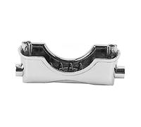 Vaguelly Snare Drum Lug Double-end Lug Drum Claw Hook Silver Metal Easy to Install Strong Enough to Hold Accessories