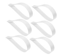 Vaguelly Snare Drum Wire Fixing Strap 6Pcs Pet Nylon 9.8 Inch Adjustable Tension for Drum Set and Marching Band Use Random Color