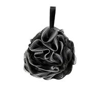 Vaguelly Soft Bath Scrubber Mesh Shower Ball for Exfoliating and Cleaning Skin Large Black Bath Loofah with Comfortable Texture Bathroom Accessory for Women Shower Use