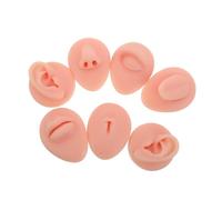 Vaguelly Soft Silicone Body Parts Model Kit for Piercing Practice Realistic Elastic Body Part Simulation Including Ear Mouth Nose Tongue Navel Reusable Hygiene Training Tool for Novices and