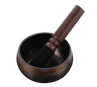 Vaguelly Sound Bowl Meditation Buddhism Supply Decorative Meditation Bowl for Relaxation