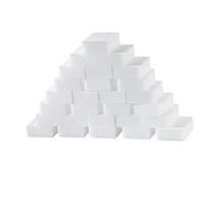 Vaguelly Sponge Grip for 50pcs Comfortable Kitchen Cleaning Pad White Non-Scratch and Kitchen Cleaning Multi-Purpose for Effective Stain Removal Dishwashing Household