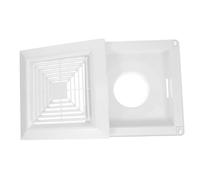 Vaguelly Square Ceiling Vent Cover with Clip Integrated Bathroom Fan Diffuser Air Outlet Grille for Home Office Kitchen Seamless Installation Enhanced Airflow Plastic Exhaust Fan Cover