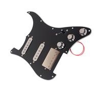 Vaguelly SSH03 Black and White Electric Guitar with Single Coil Pickups Loaded Backplate for Modern Tone Compatible with ST Guitars