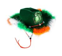 Vaguelly St Patricks Day Shamrock Hat Festive Irish Hat for Parties Creative Costume Accessory for Men for Celebrations and Photo Props for Memorable Celebrations