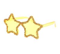 Vaguelly Star Shaped Rimless Sunglasses and Adults, Plastic Frame with Rhinestones, UV Protection, Comfortable Fit for Parties, Dances and Festival Celebrations