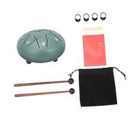 Vaguelly Steel Tongue Drum Portable Ethereal Drum 6 Inch for Mental Rehabilitation