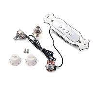 Vaguelly String White Soundhole Pickup Electric Cigar Box Guitar Magnetic Pre Soundhole Pickup Volume Tone Control Knob