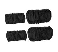 Vaguelly Stroller Wheel Covers Wheel Protection Accessories 4pcs Oxford Cloth Waterproof Black Portable Suitable for Baby Stroller