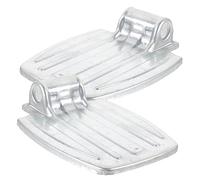 Vaguelly Sturdy Wheelchair Footrest Pad Universal Replacement Footrest for Elderly Mobility Scooters Heavy Duty Elevating Leg Rest Footplates Compatible Standard Wheelchairs