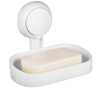 Vaguelly Suction Cup Soap Dish and Two Layers Abs Material with Efficient Water Drainage Wall Mounted Draining Soap Holder Modern Minimalist Design for Bathroom and Shower Use