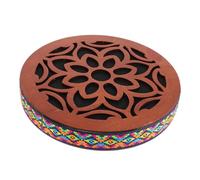 Vaguelly Therapy Hand Drum Ocean Wave Sound Meditation Music Instrument Relaxing Toy for Boys and Girls Portable Percussion Drum Small Ethnic Wooden Instrument