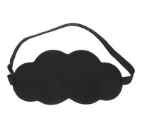 Vaguelly Three-Dimensional Eye Cover Blindfold for Sleeping Black Lightproof Breathable Milk Fiber Sponge Material Adjustable Strap Take A Nap Comfortable Gift for Family and Friends Office