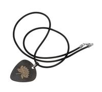Vaguelly Titanium Steel Guitar Pick Pendant Engraved Thumb Plectrum Charms for Rock Jewelry Accessories Diy Necklace Keychain