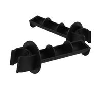 Vaguelly Toilet Paper Holder Roller Replacement with Seamless and Secure Fit Clip 2pcs Plastic Paper Insert Tissue Holder for Bedside Commode and Commode Chair Accessories