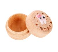 Vaguelly Tooth Storage Box Modern Minimalist Design Wooden for Kids My First Tooth Box Convenient to Carry and Store for Boys and Children