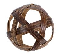 Vaguelly Traditional Bamboo Kick Ball for Hand Woven Soccer for Outdoor Sports Retro Bamboo Football for Fitness Coordination Lightweight Design