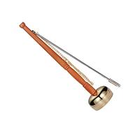 Vaguelly Traditional Buddhism Copper Yin Qing Hand Bell Portable Percussion Instrument for Meditation and Decoration with Workmanship and Sound