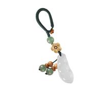 Vaguelly Traditional Chinese Style Car Key Charm Pendant Versatile Backpack Hanging Accessory Symbolizing Blessing Prosperity Durable Design for Keys Bags Chic Stylish