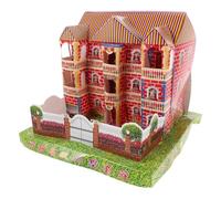 Vaguelly Traditional Japanese-style Ancestor Paper Villa to Burn, Realistic Paper House for Ghost Festival Sacrifice, Single Piece Ancestral Money Offering for Chinese and Japanese