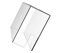 Vaguelly Transparent Acrylic Game Console Protection Box for Oled Dustproof Clear Storage Case with Side Openings for Controllers and Cables Compact Desktop Display Organizer