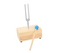 Vaguelly Tuning Fork Wooden Box Solfeggio Tuning Forks Sound Therapy Tool Physical Acoustic Experiment Kit