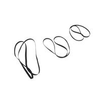 Vaguelly Turntable Belts Wear-resistant Tape Material 3pcs Black with Smooth Operation, Useful Replacement Drive Belts for Vinyl Record Player and Vcr for Home Audio Equipment