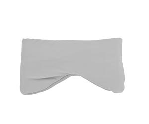 Vaguelly Two-in-one Sleep Mask with Ear Muffs, Light Blocking Blindfold in Cloud Gray, Cooling Ice Silk Eye Cover for Travel and Bright Environments, Noise Isolation for Deep Rest